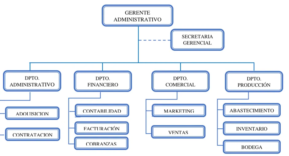 Figura  11 Organigrama Estructural de la Empresa Fuente: Información Organizacional. 