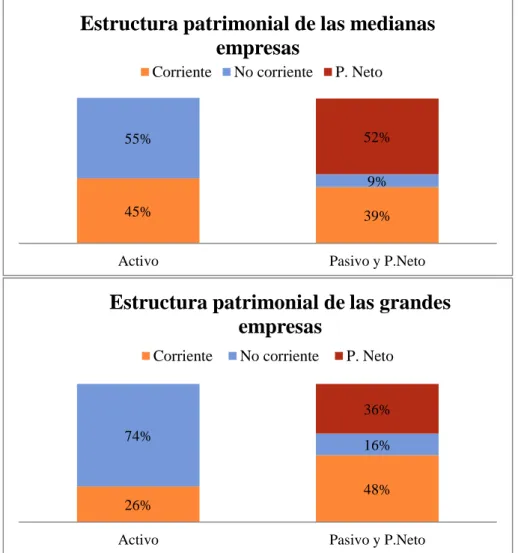 Figura 2. Comparativa de la estructura patrimonial, como media en 2013 