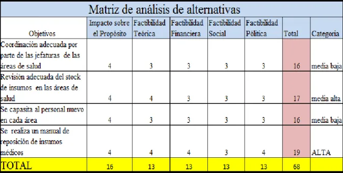 Figura Nro. 7  Matriz de Analisis 