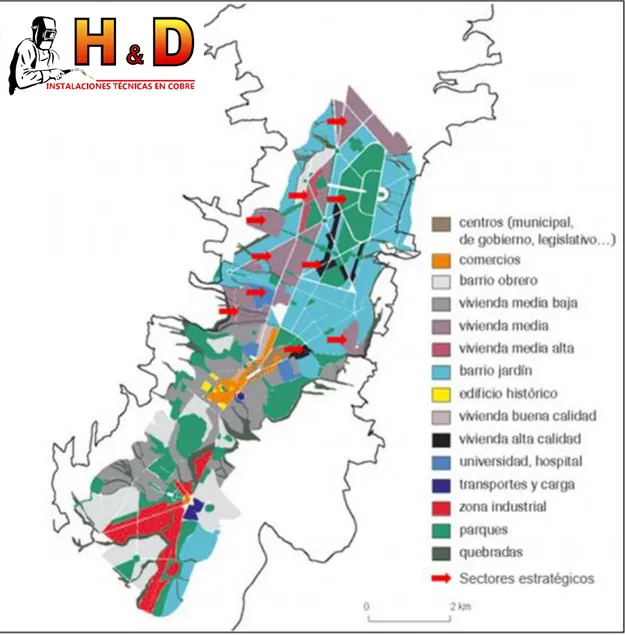 Figura 8: Segmentación geográfica de H y D Instalaciones Técnicas 