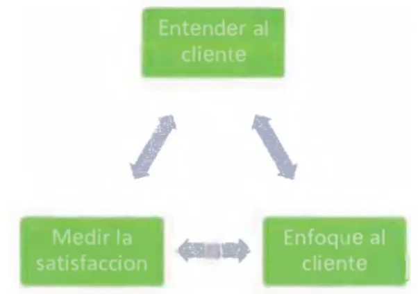 Figura  N°1: Ciclo de satisfacción del  cliente.