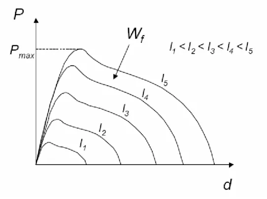 Fig. 3.2 Similaridad geométrica entre probetas de diferente longitud de ligamento  [1]