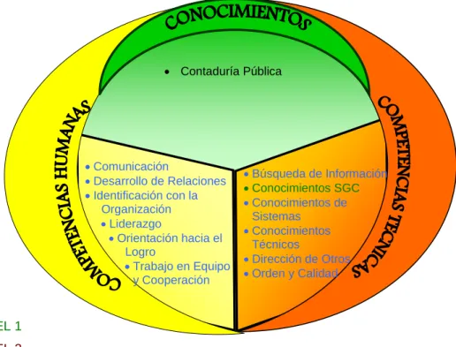 Fig. 4. Esquema de competencias del Jefe Administrativo y Contable 