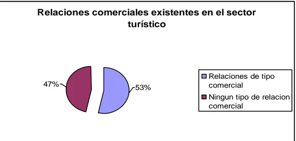 Figura 4. Relaciones comerciales existentes en el sector turístico 