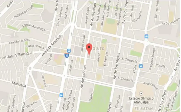Figura 5: Mapa  Fuentes: Google Maps  Realizado por: Roxana Torres 