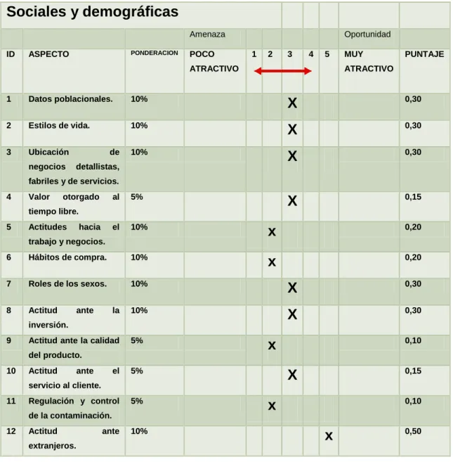 TABLA  17(9.1.17)  ENTORNO  INDIRECTO  VARIABLES  SOCIALES  Y  DEMOGRAFICAS 