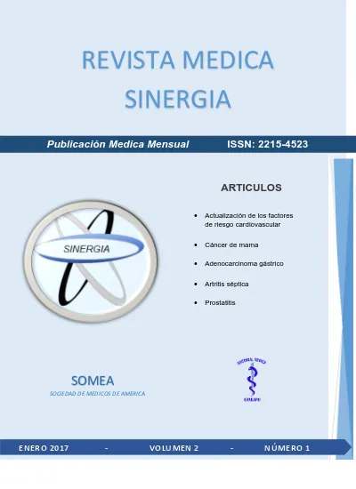 INSTRUCCIONES PARA PUBLICAR - REVISTA MEDICA SINERGIA