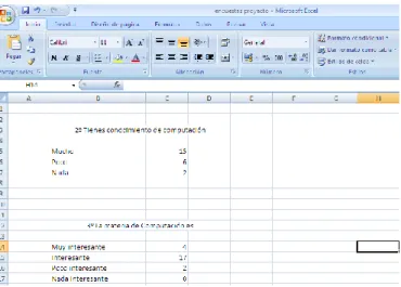 CUADRO DE INGRESO DE DATOS PARA LAS ENCUESTAS. 