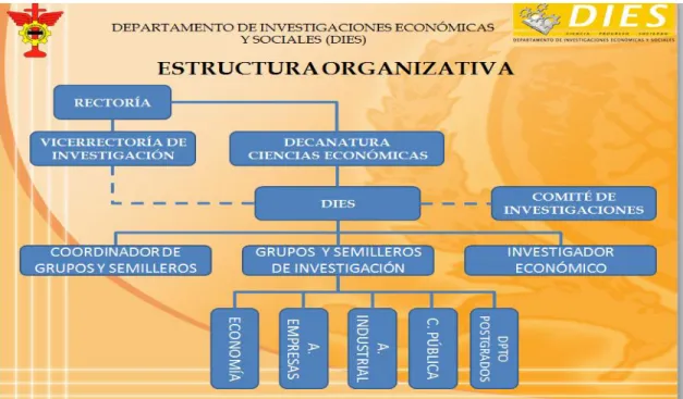 Figura No. 5. Estructura organizacional DIES. 