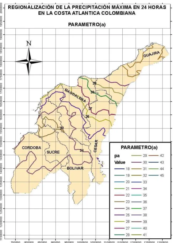 Figura 4.  Determinación del parámetro (a).  (Arrieta, 2002 ) 