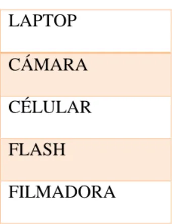 Tabla 15: Recursos Tecnológicos 