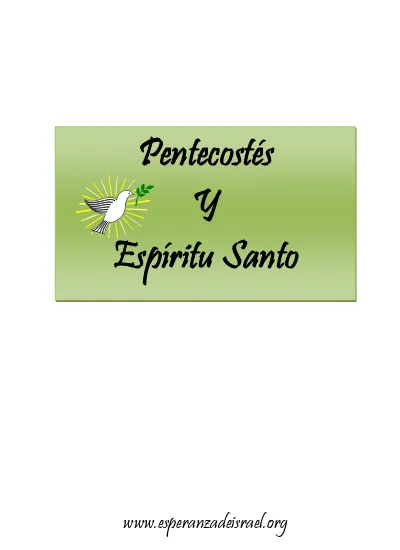 Pentecostés Y Espíritu Santo 6943