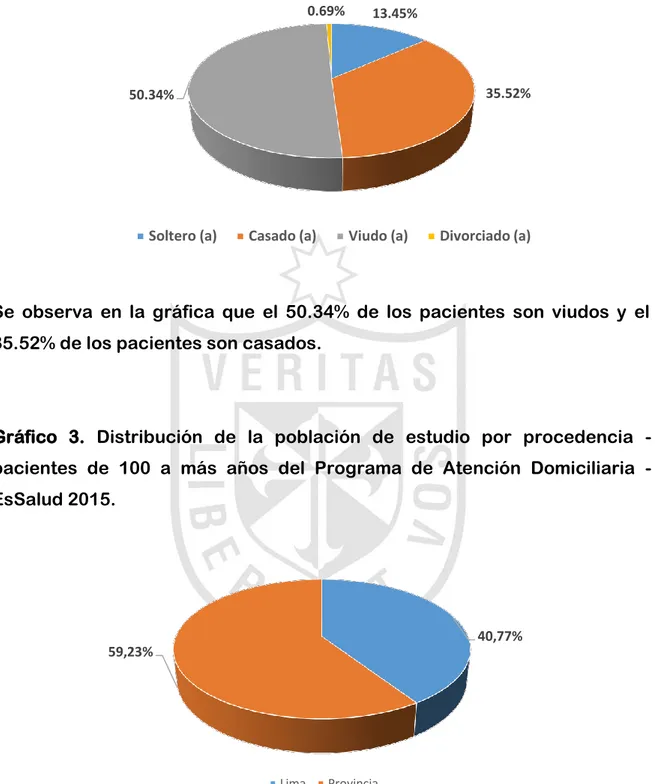 Gráfico  3.  Distribución  de  la  población  de  estudio  por  procedencia  -  pacientes  de  100  a  más  años  del  Programa  de  Atención  Domiciliaria  -  EsSalud 2015