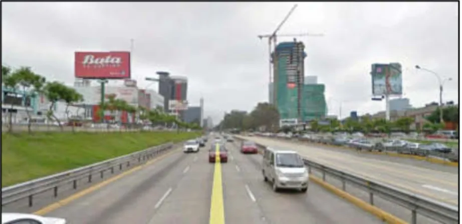 Figura N°11: Av. Paseo de la república  Fuente: Google Street View 