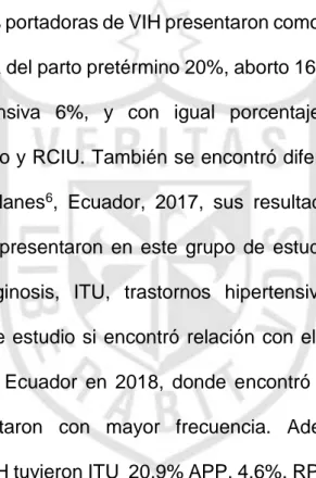 Tabla N°3. Se observa que 76,7% de las gestantes presentaron anemia; 8,5% 