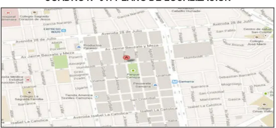 CUADRO Nº 01: PLANO DE LOCALIZACIÓN 