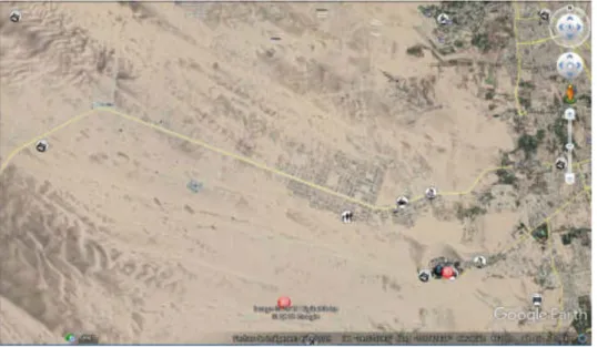 Figura 3.3 Vista aérea carretera IC-105 Comatrana-Playa Carhuaz.  