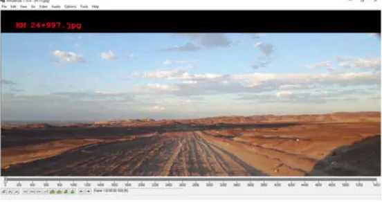 Figura 3.7 Video procesado. Carretera IC-105 Comatrana-Playa Carhuaz. Elaboración: el autor 