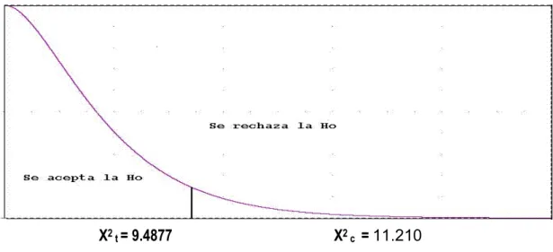 Tabla 21: Pruebas de chi-cuadrado 