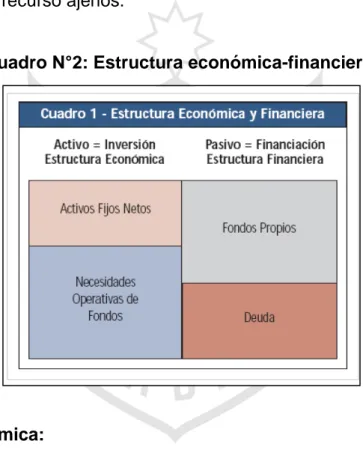 Cuadro N°2: Estructura económica-financiera 