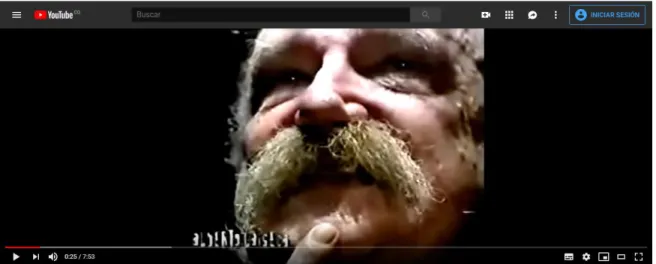 Ilustración 1. Captura visual del documental Cuentos de Terror. 2002 