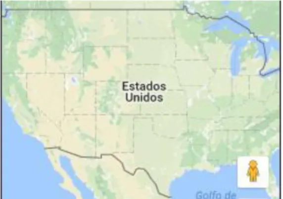 Figura 11. Mapa de Estados Unidos de América  Fuente: Google Maps 