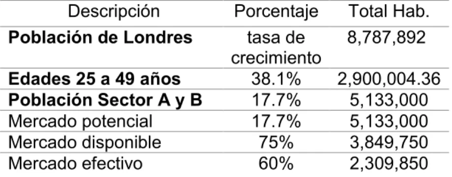Tabla N °11 Estructura de Mercado 