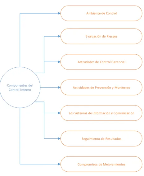 Figura 1: Componentes del Control Interno  Fuente: Pfister (2009) 