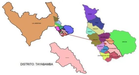 Figura 6. Mapa del distrito de Tayabamba 