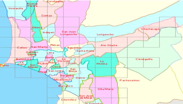 Figura 2: mapa de Lima Metropolitana  