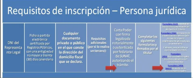 Figura 7: Requisitos para obtención de RUC 
