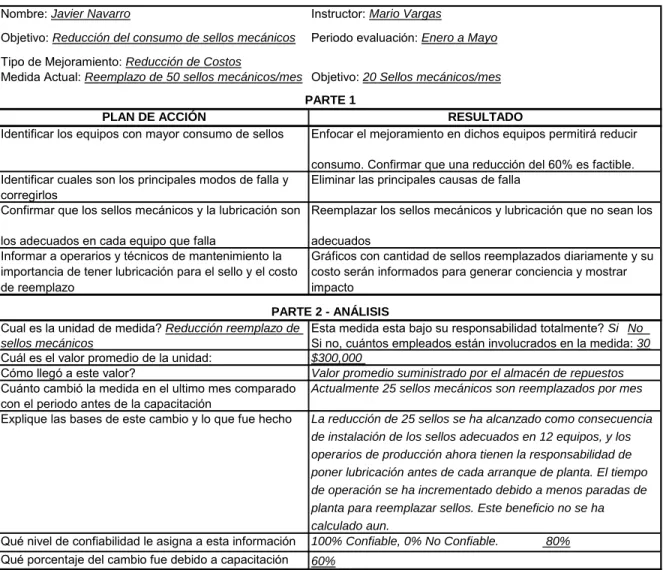 Tabla 7. Ejemplo de plan de acción 
