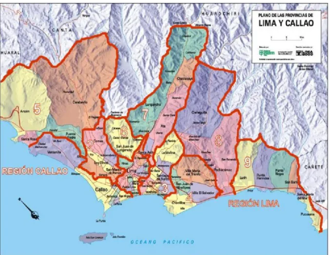 Gráfico 10. Mapa de la Provincia de Lima 