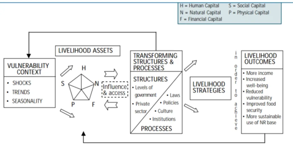 Figure 1. The sustainable livelihoods framework (source: DFID (British Department for International  Development) [34])