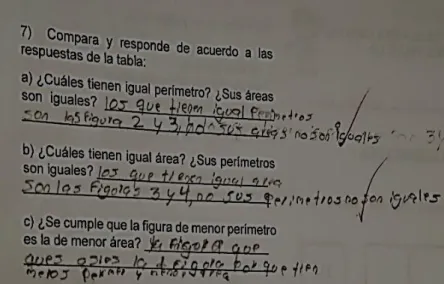 Figura 13. Ejemplo de argumento 3, pregunta 7 de la prueba diagnóstica. 