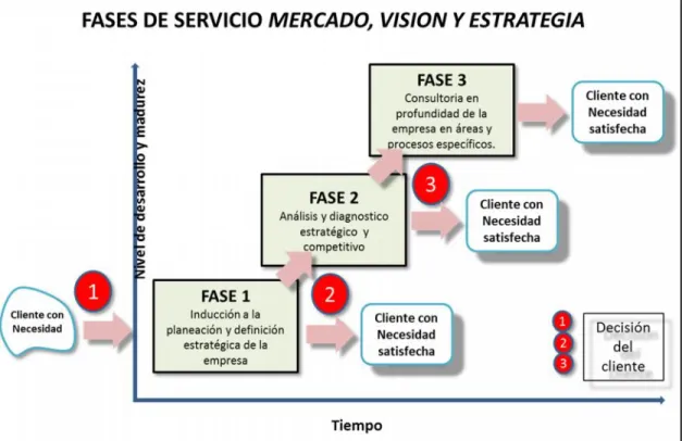 Gráfico 1. Fases de servicio