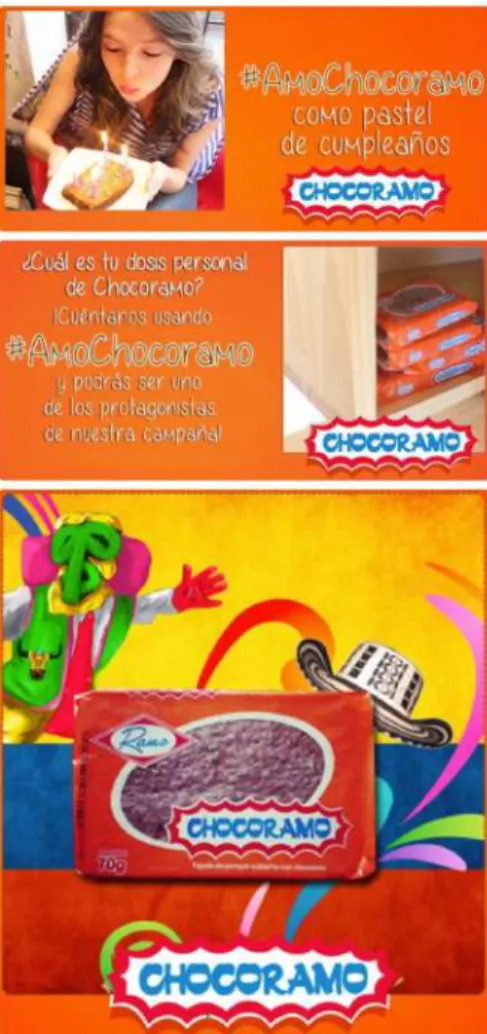 Ilustración	
  10	
  -­‐	
  Campaña	
  Amo	
  Chocoramo	
  2013,	
  Facebook