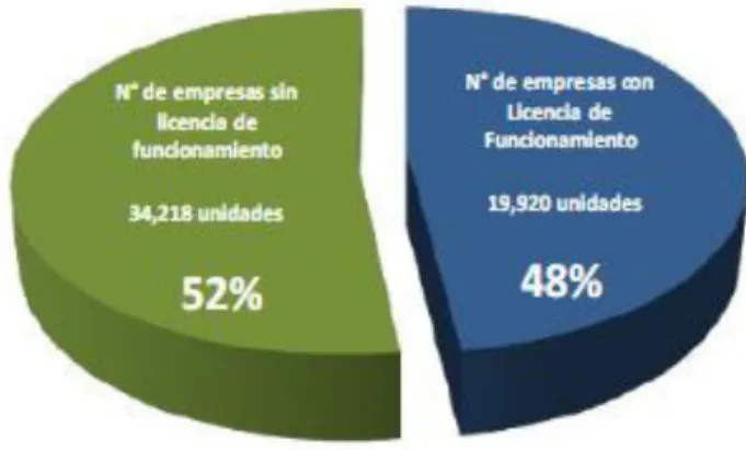 Gráfico 9. Nivel de informalidad de las empresas en lima cercado 