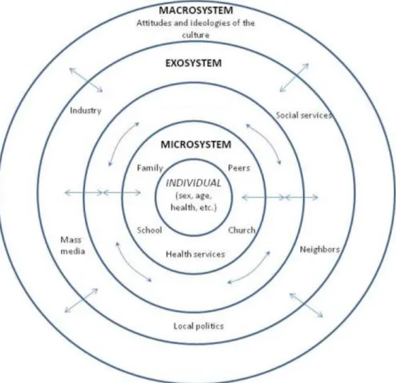 Figura 1. Modelo Ecológico de Bronfenbrenner 