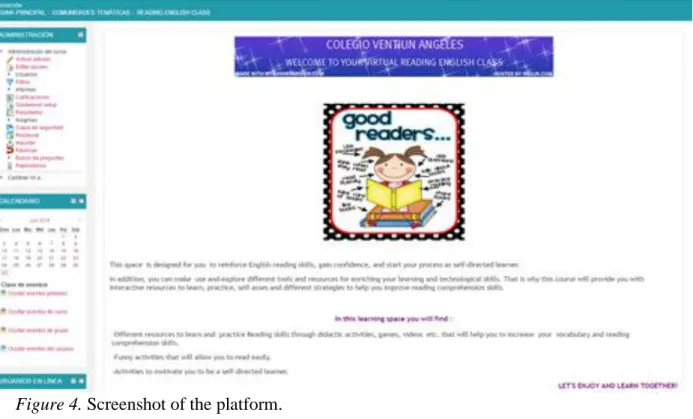 Figure 4. Screenshot of the platform. 