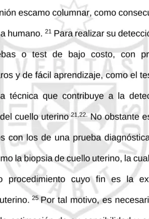 Tabla 1. Resultados de la Inspección Visual con Ácido Acético. 