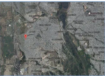 Figura 4.  Ubicación del Colegio La Paz. Fuente. http://www.google.maps.. 