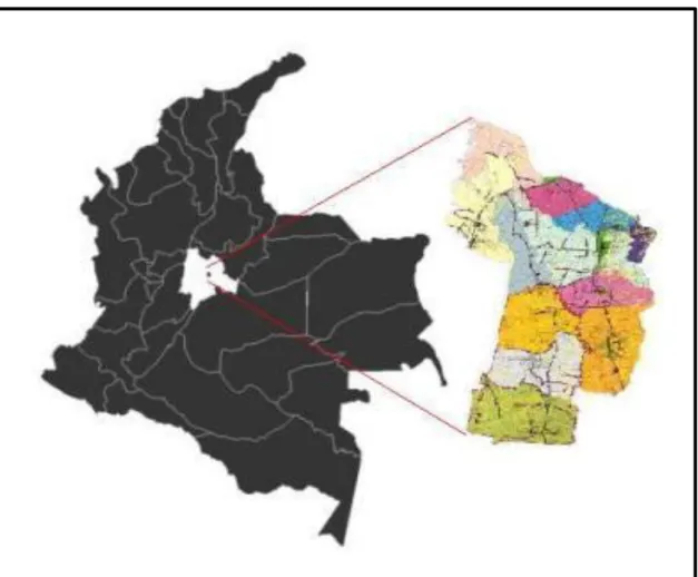 Figura 2. Ubicación del Municipio de Sopó . 