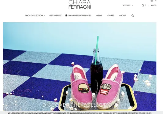 Figura 10. Recuperado de  ​ http://www.chiaraferragnicollection.com/jp_en/ 