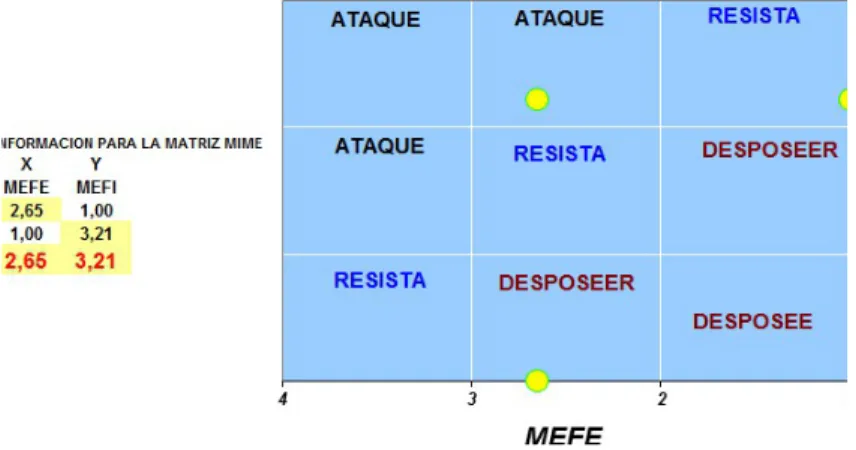 Ilustración 12. Matriz Interna – Matriz Externa