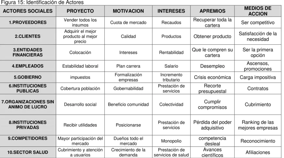 Figura 15: Identificación de Actores 