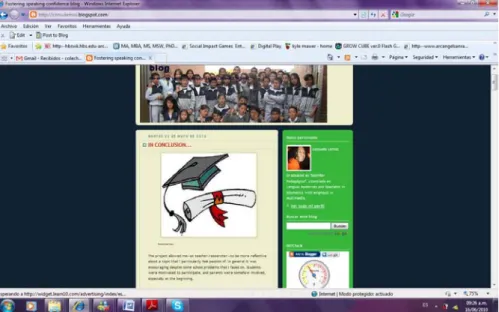 Figure 2. Action Research Blog. 
