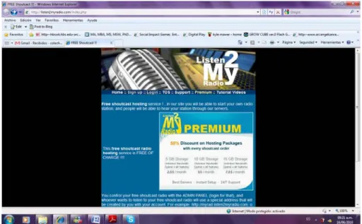Figure 3: Online Radio station 