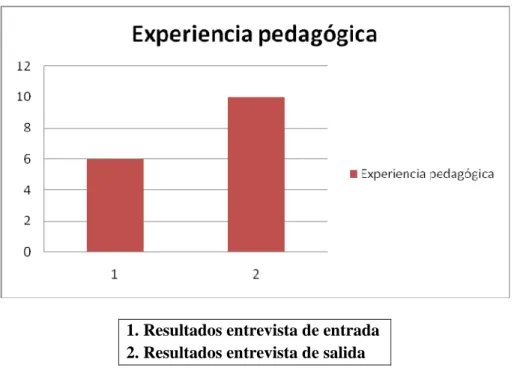 Figura 2.  Resultados categoría de análisis Experiencia Pedagógica. 