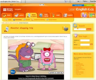 Figure 3. Britishcouncil.com™. “Monster Shopping Trip”  